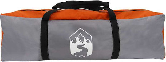 vidaXL Camping Tent Igloo Orange for 6 People 305x305x183cm