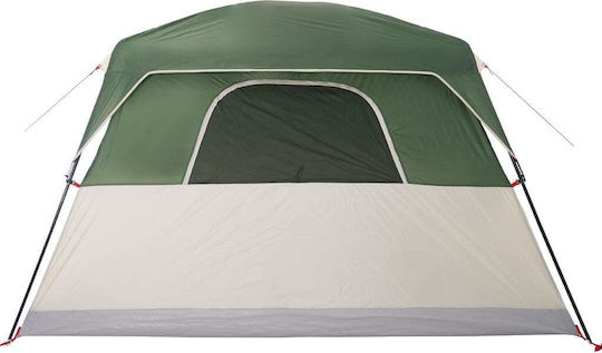 vidaXL Σκηνή Camping Πράσινη για 6 Άτομα 310x275x200εκ.