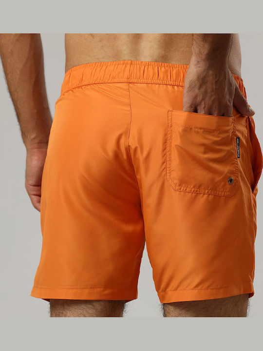 Men's Swimwear Shorts Orange with Patterns