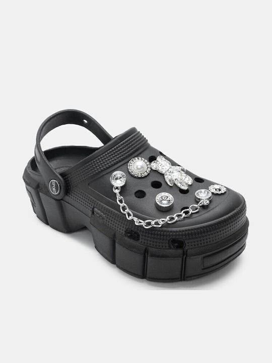 Luigi Damen Clogs Schwarz