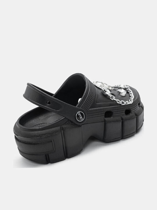 Luigi Damen Clogs Schwarz