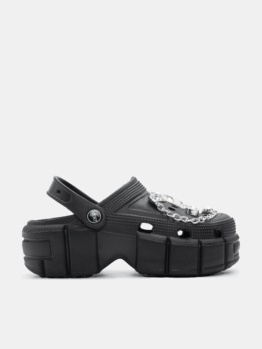 Luigi Damen Clogs Schwarz