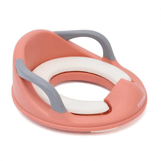 U-Grow Toddler Toilet Seat Pink with Handles and Cushion