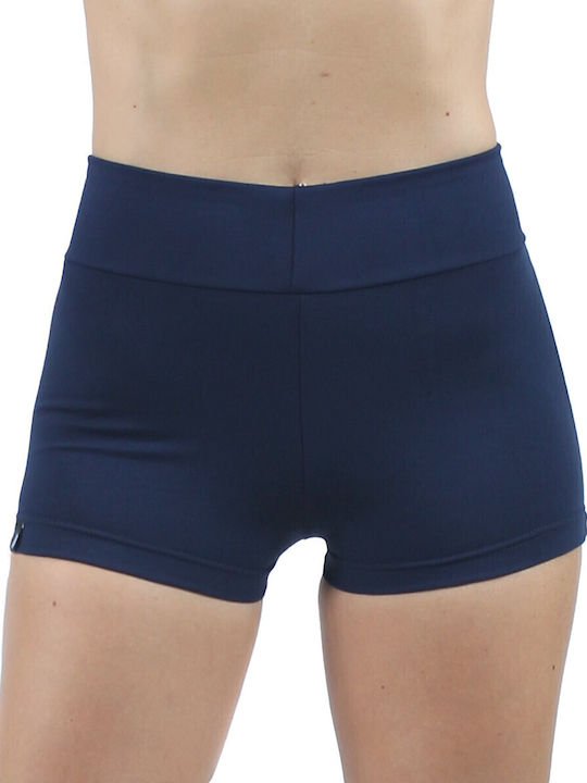 Women's Training Legging Shorts Push Up Blue