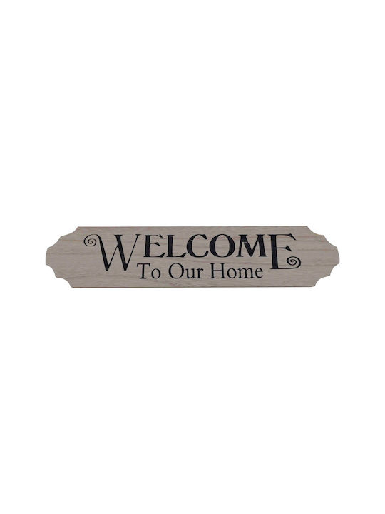 Uncle George Handmade Wall Sign Black made of Wood 36x1x8cm