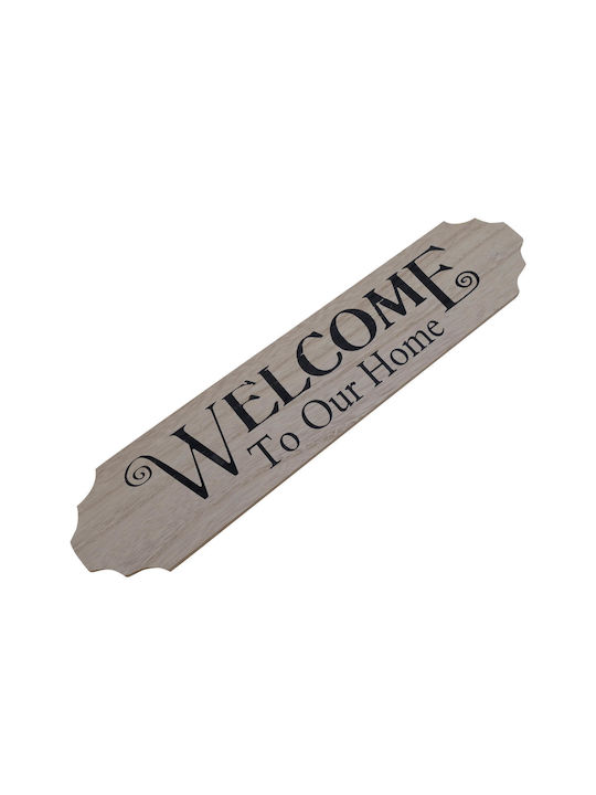 Uncle George Handmade Wall Sign Black made of Wood 36x1x8cm