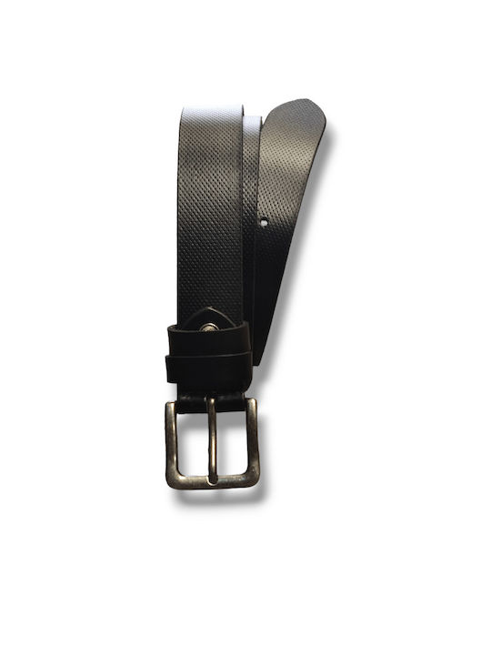 Venturi Men's Leather Belt Black