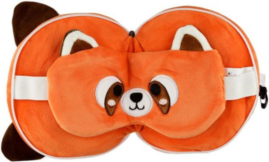 Puckator Travel Travel Pillow Travel Set Pillow and Mask for Kids 27x15x7cm Red