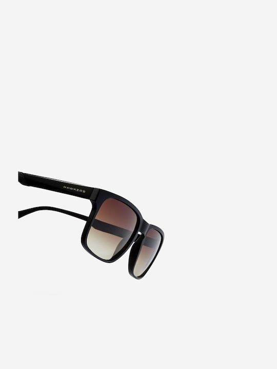 Hawkers Peak Sunglasses with Black Plastic Frame and Brown Gradient Lens HPEM21BWM0