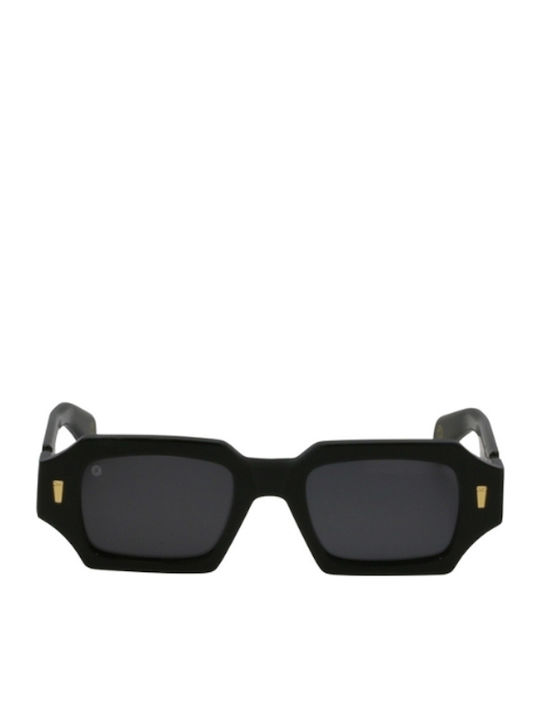 Kyme Sunglasses Μαύρα with Acetate Frame & Black Lens