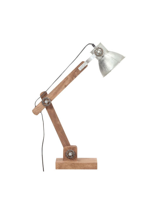 Vidaxl Industrielle Tischlampe 25 W Silber 58x18x90 cm E27 Silber