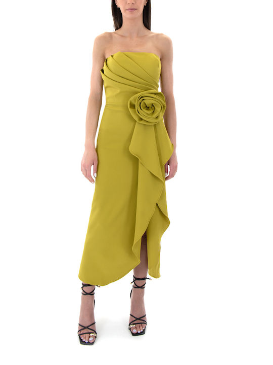 Jagged n Beau Midi Rochie Verde