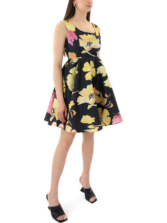 Summer Mini Dress for Wedding - Christening Black JB-24016-Black-Mix