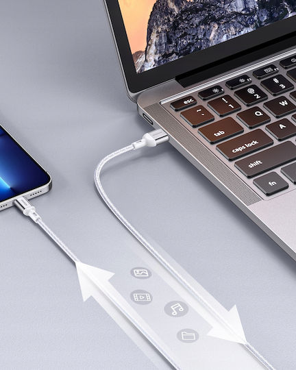 Innostyle USB-A to Lightning Cable Ασημί 2m (IAL150ALSLV)
