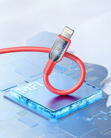 Innostyle Regular la Cablu Lightning Roșu 1m (ICL120tCRL)