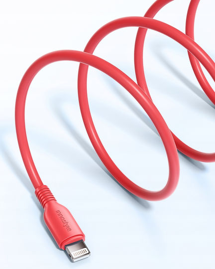 Innostyle Regular la Cablu Lightning Roșu 1m (ICL120tCRL)