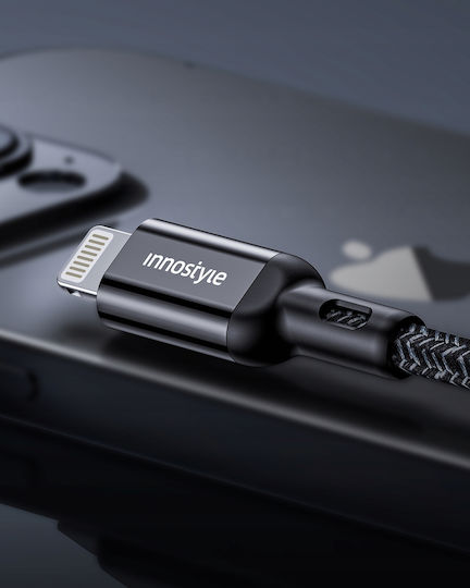Innostyle Редовна USB-C към Lightning кабел Черен 2м (ICL150ALBLK)