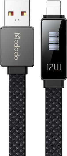 Mcdodo LED USB-A la Cablu Lightning 36W Negru 1m (CA-4970)