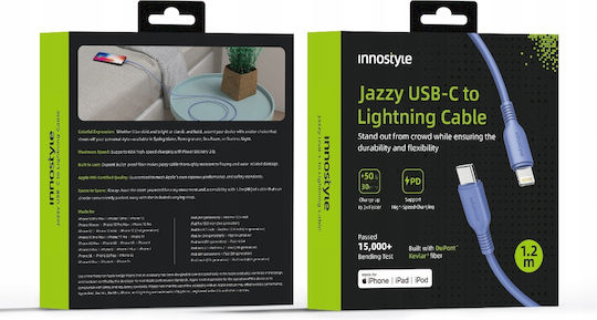 Innostyle USB-C zu Lightning Kabel Blau 1m (ICL120tLBL)