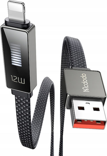 Mcdodo LED USB-A la Cablu Lightning 36W Negru 1m (CA-4970)