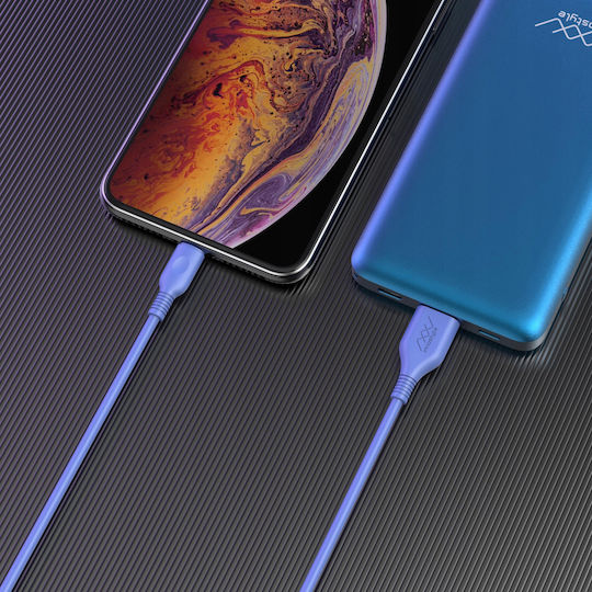 Innostyle Regular USB-A la Cablu Lightning Albastru 2m (IAL150tLBL)