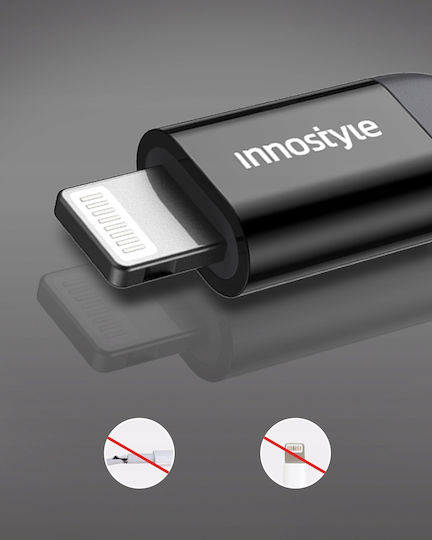 Innostyle Редовна USB-C към Lightning кабел Черен 2м (ICL150ALBLK)