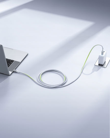 Innostyle USB 2.0 Cable USB-C male - USB-C 100W Ασημί 2m ICC200ALSLV