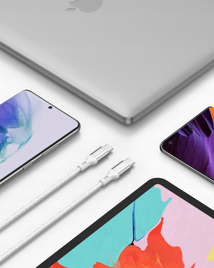 Innostyle USB 2.0 Cable USB-C male - USB-C 100W Ασημί 2m ICC200ALSLV