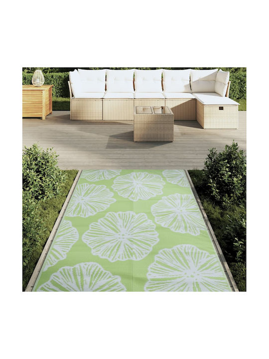 vidaXL Rug Outdoor Rectangular Green