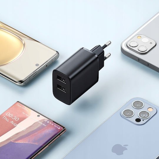 Mcdodo Ladegerät ohne Kabel mit 2 USB-A Anschlüsse 12W Schwarzs (CH-5070)