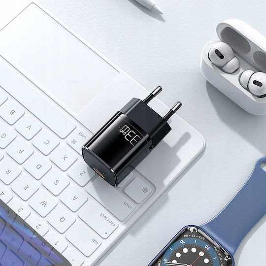 Mcdodo Φορτιστής Χωρίς Καλώδιο GaN με Θύρα USB-C 33W Power Delivery Μαύρος (CH-0081)