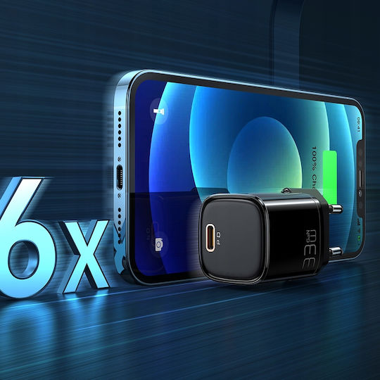Mcdodo Φορτιστής Χωρίς Καλώδιο GaN με Θύρα USB-C 33W Power Delivery Μαύρος (CH-0081)