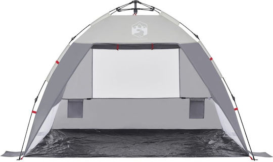vidaXL Beach Tent for 2 People Gray