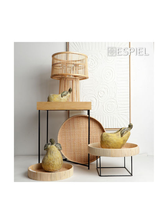 Espiel Φαναράκι Bamboo Επιτραπέζιο Μπεζ 30x30x30εκ.