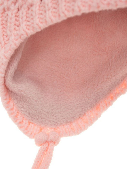 Kids Beanie Set with Scarf & Gloves Knitted Beige