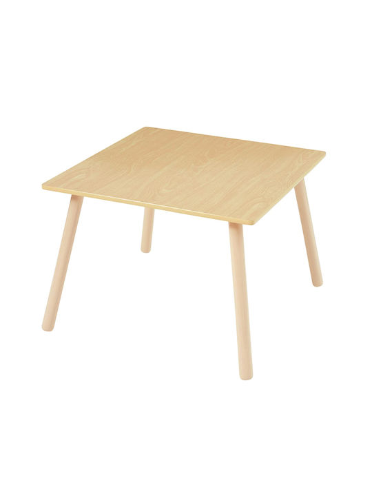 Children's Wooden Table 2 Chairs Set Learning Playing Drawing Feeding Animals