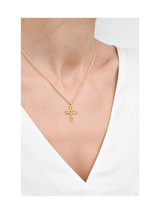 Kritsimis Gold Cross 14K with Chain