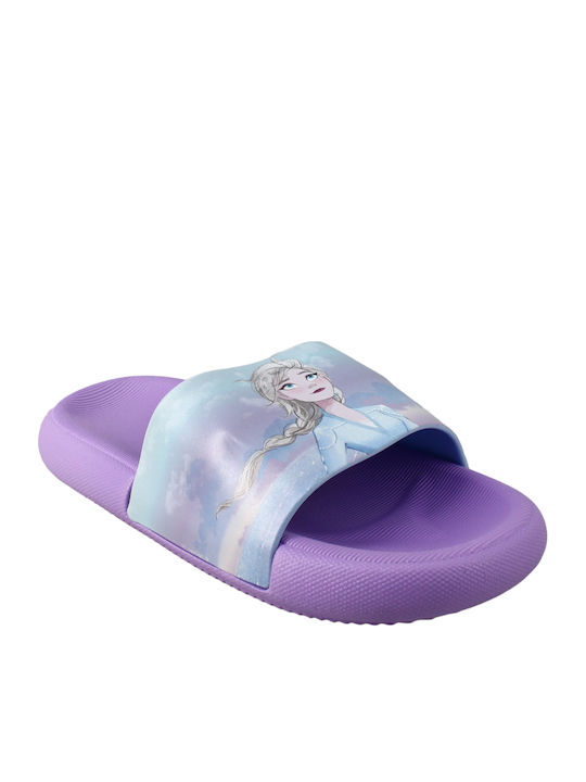 Șlapi pentru copii Frozen Lila