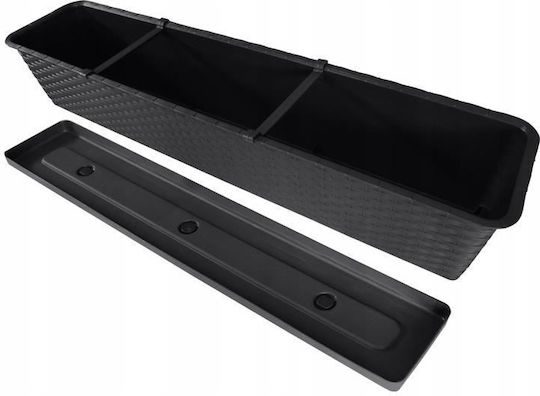 Prosperplast Topf Kunststoff Anthracite 68.5x17.3x15cm.