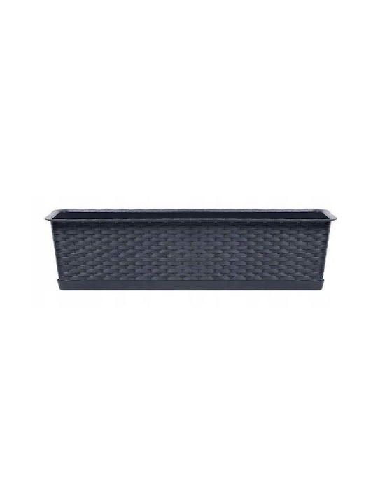 Prosperplast Topf Kunststoff Anthracite 68.5x17.3x15cm.