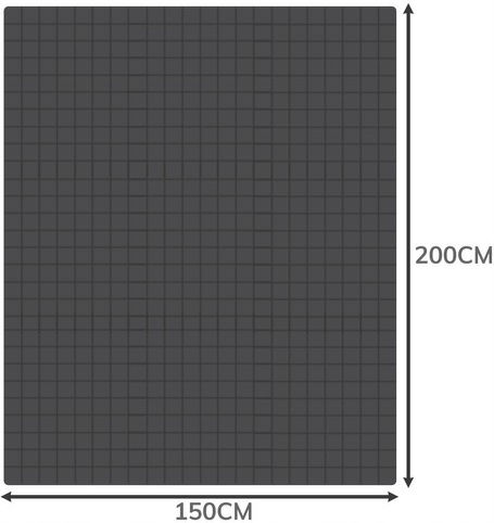 Πάπλωμα Μονό 150x200εκ. Grey