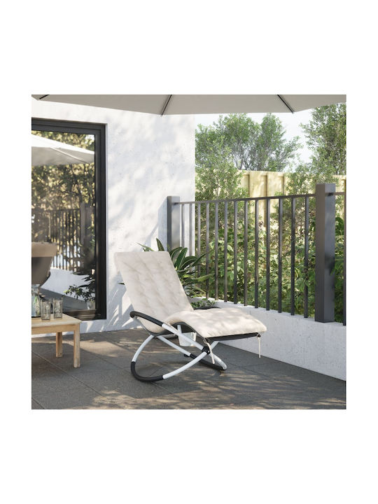 vidaXL Sun Lounger Cushion Cream 50x160cm.