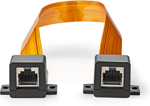 Nedis Adaptor - Cablu de rețea CAT5e, U/UTP, 0,30m 6buc (CCGB85901BK03)