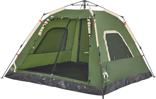 vidaXL Σκηνή Camping Πράσινη για 5 Άτομα 235x235x155εκ.