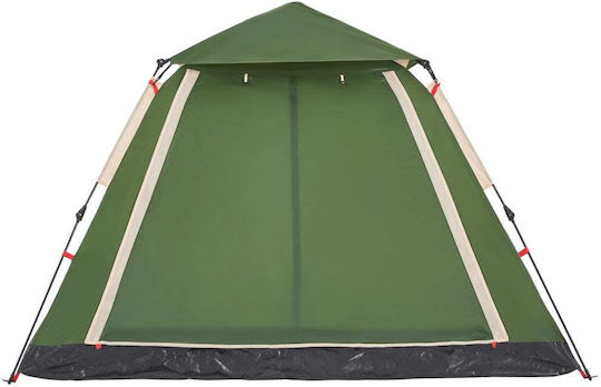 vidaXL Σκηνή Camping Πράσινη για 5 Άτομα 235x235x155εκ.