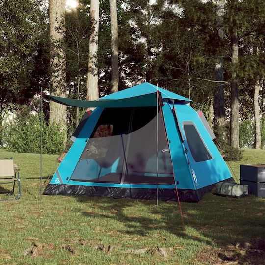 vidaXL Σκηνή Camping Μπλε για 5 Άτομα 235x235x155εκ.