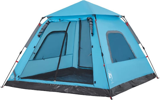 vidaXL Σκηνή Camping Μπλε για 5 Άτομα 235x235x155εκ.