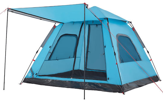 vidaXL Σκηνή Camping Μπλε για 5 Άτομα 235x235x155εκ.