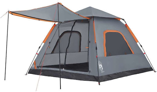 vidaXL Σκηνή Camping Γκρι για 5 Άτομα