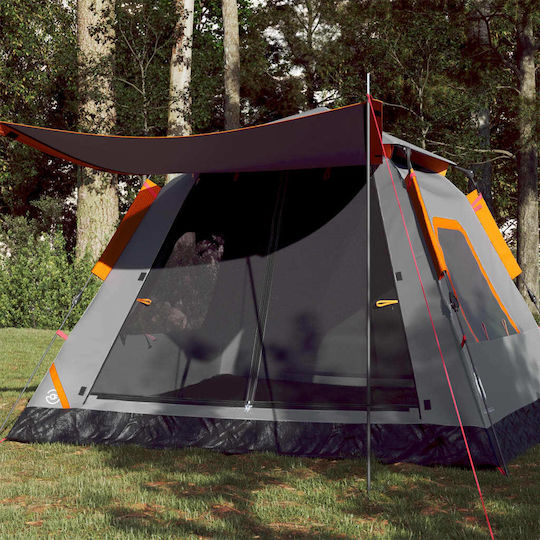 vidaXL Σκηνή Camping Γκρι για 5 Άτομα